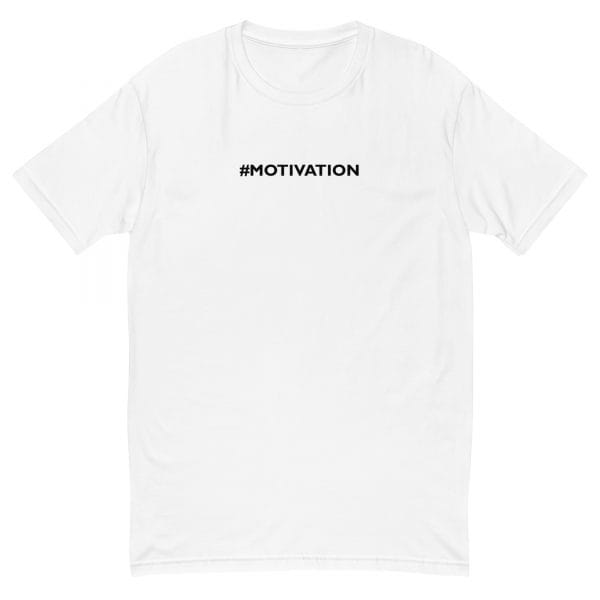white motivation t-shirt