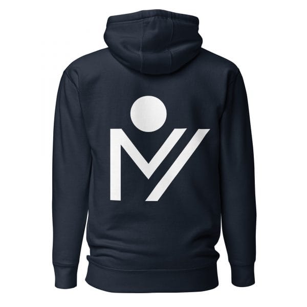 navy hoodie back